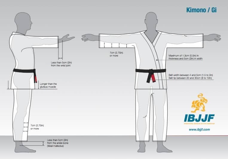 ibjjf kimono size chart